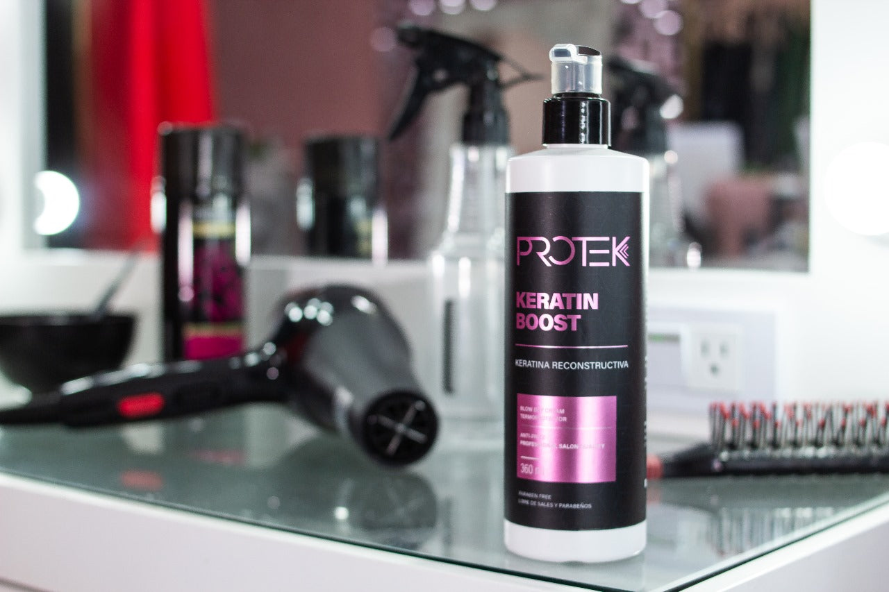 Tratamiento Anti Frizz con Keratina para Cabello Protek Keratin Boost 360 mL