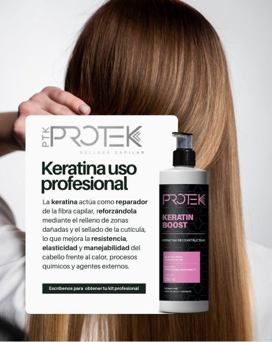 Tratamiento Anti Frizz con Keratina para Cabello Protek 100 mL
